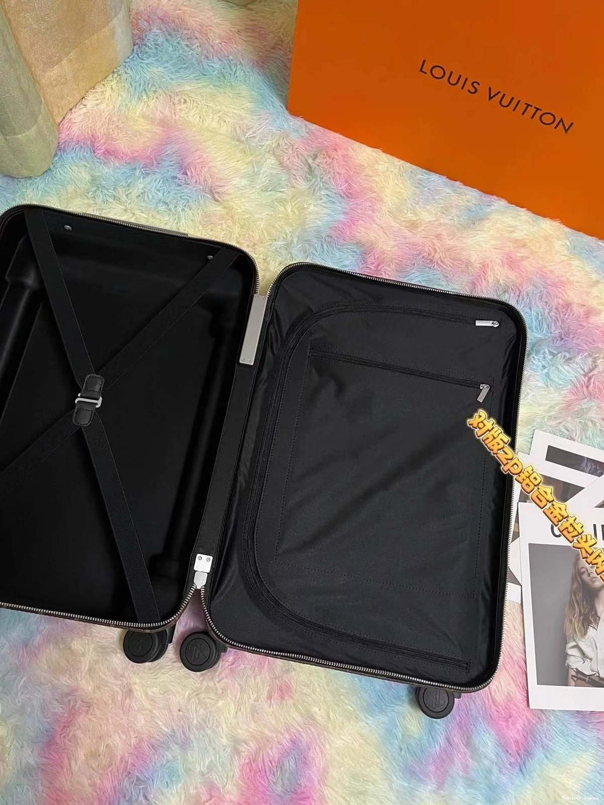 55 CANVAS 37L HORIZON SUITCASE BLACK MACASSAR CABIN 0819